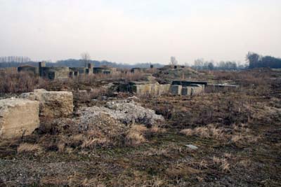 Überblick über die Ruinen der Erzaufbereitung