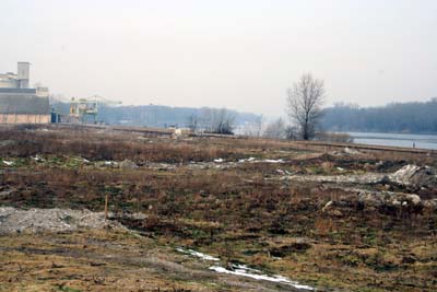 Blick in Richtung Donaukai (Erzverladung)